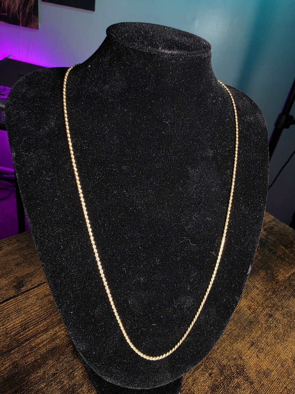 Source Unknown 14K Gold Vermeil Rope Necklace - Gold